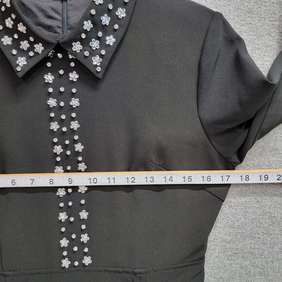 BURRYCO QUIET RICH STYLE STUDED COLLARED DRESS, SIZE M, NWT - Picture 11 of 12